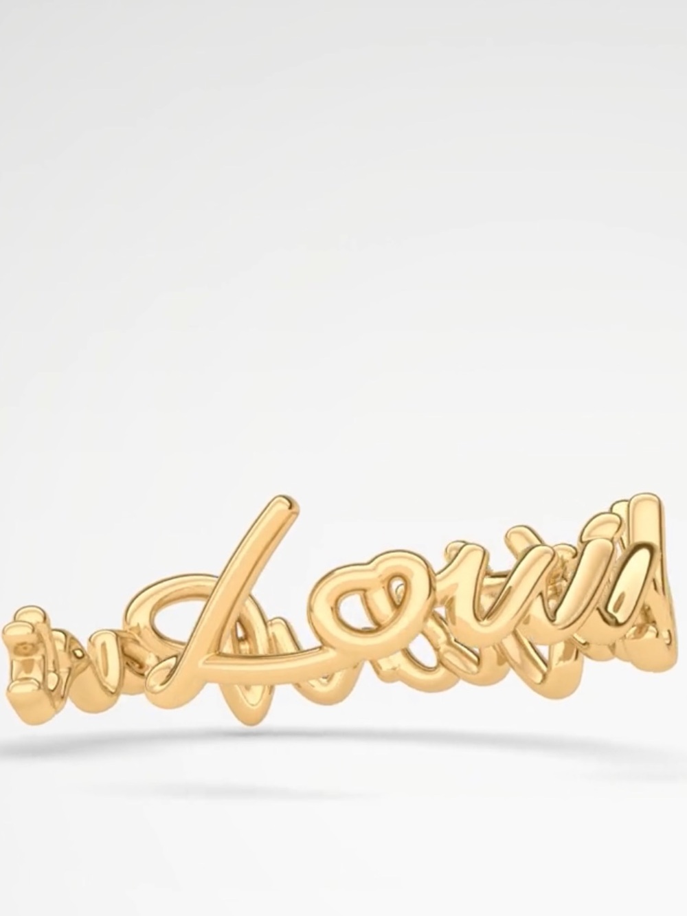 ‘Louis Vuitton Paris’ Script Cuff - Picture 2 of 9